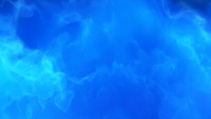 A blue space background with stars and a galaxy