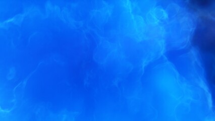 A blue space background with stars and a galaxy