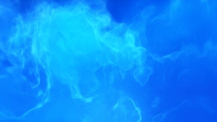 A blue space background with stars and a galaxy