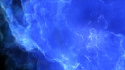 A blue and purple space background with stars and a galaxy