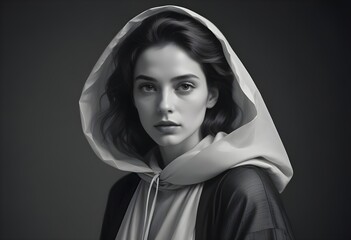 Beautiful girl front view photo