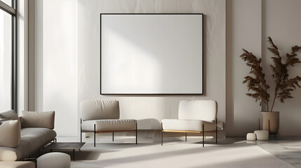Frame Mockup in Vintage Farmhouse: A farmhouse-style living room with a distressed wooden frame holding an ISO A2 poster. Rustic furniture and vintage decor elements fill the space.