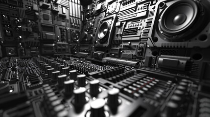 Modern Structures Inspired by Audio Equipment - Futuristic Architecture Design