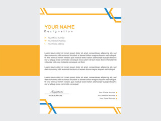 clean letterhead design template for free.