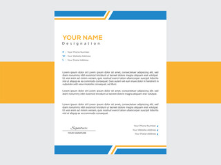 free modern letterhead design template.