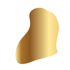 Liquid Fluid Golden Gradient random organic shapes
