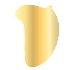 Liquid Fluid Golden Gradient random organic shapes