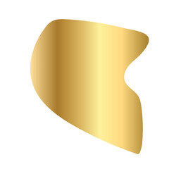 Liquid Fluid Golden Gradient random organic shapes