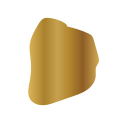 Liquid Fluid Golden Gradient random organic shapes