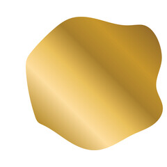 Liquid Fluid Golden Gradient random organic shapes