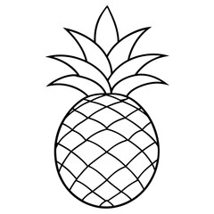 vector illustration of beautiful pineapple