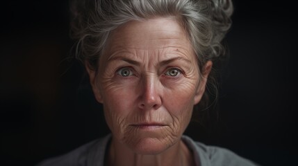 Obraz premium a woman showing a displeased expression