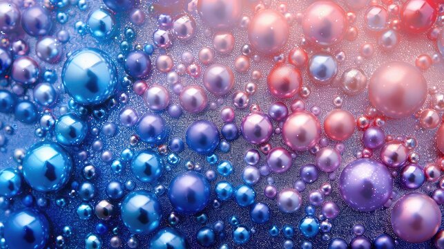 Abstract Blue Pink Pearl Glitter Background