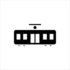 Train icon. Illustration of simple vector isolated on white background, eps 10.