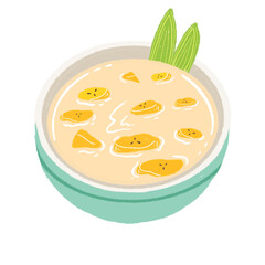 Banana Compote Indonesian Dessert during the month of Ramadan