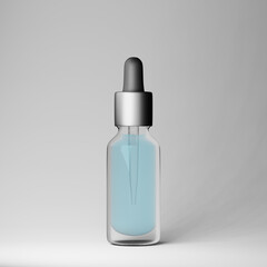 Glass bottle with a dropper