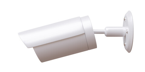 Security Camera CCTV isolated on white transparent, 3d render