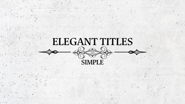 Elegant Title 09