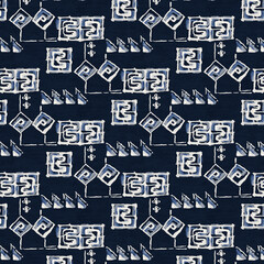 Obraz premium Ethnic boho seamless pattern. colourfull Repeating background. floral Cloth design, wallpaper.