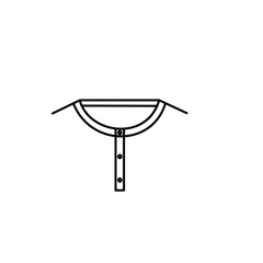 Flat Sketch of T-Shirt Necklines