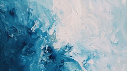 Obraz premium Abstract blue acrilic painting colorful background. Gouache brush smears background. Artistic wallpaper.