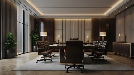 Fototapeta premium modern office meting room