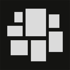 Pictures or photos frame collage abstract photo frames and digital photo wall template