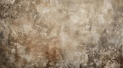 Brown plaster wall with a seamless concrete background in banner size