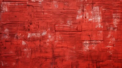 A textured red brick wall displaying an artistic and vintage look, providing an aged and rugged appearance perfect for backgrounds in industrial or retro design aesthetics.