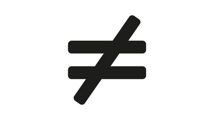 not equal icon