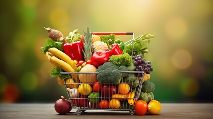A shopping basket full of fresh vegetables harvested from the Kingdom’s farms, local Saudi products and crops, diverse and delicious colors and shapes of arranged vegetable seeds, healthy snack foods 