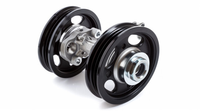 Power steering pump testers for evaluating power steering system performance isolated on white background