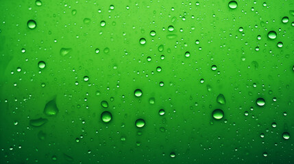 Water Drops, Rain and Dew on Green Background, Abstract Image, Texture, Pattern Background, Wallpaper, Background, Cell Phone Cover and Screen, Smartphone, Computer, Laptop, 9:16 and 16:9 Format - PNG
