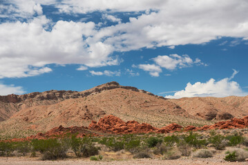 Valley of Fire landscape in Moapa Valley Nevada