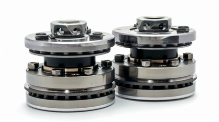 Brake caliper piston compressors for retracting brake caliper pistons isolated on white background