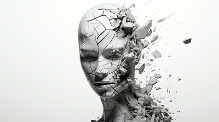 Unleash a jaw-dropping, low-angle view of dystopian visions, blending abstract art with unexpected camera angles in a stark