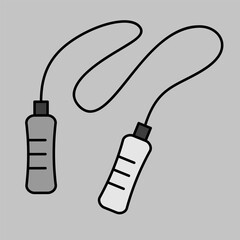 Jump rope vector icon. Fitness and gym symbol