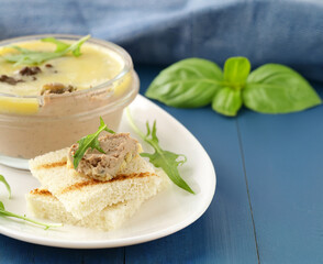 homemade organic chicken liver pate