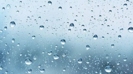 Drops of Water, Rain and Dew on Glass Background Window Pane, Abstract Image, Texture, Pattern Background, Wallpaper, Background, Cover and Screen of Cell Phone, Smartphone, Computer, Laptop, Format 9