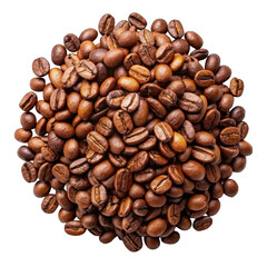 Coffee beans Isolated on transparent background