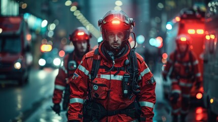 Naklejka premium Integrated emergency response technology ensures swift and effective action in critical situations.