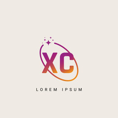 Creative minimal XC CX letter business logo initial based Monogram icon vector