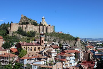 Fototapeta premium General view of Tbilisi from the south.