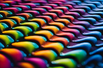 Fototapeta premium nano materials inspired by gecko feet with intricate patterns and vibrant colors representing adhesive properties