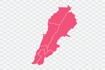 Lebanon Map punch Color Background quality files png Art & Illustration