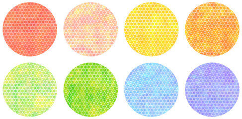 籠目 和柄 円形