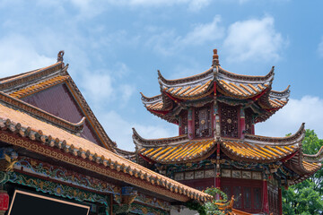 Traditional Chinese Temple in Daylight