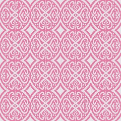 pink ikat seamless pattern on white background