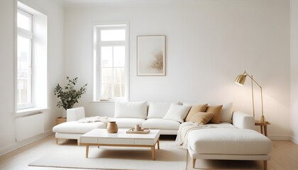 white and gold theme modern interior design