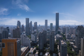 Fototapeta premium Panoramic View of Modern Cityscape